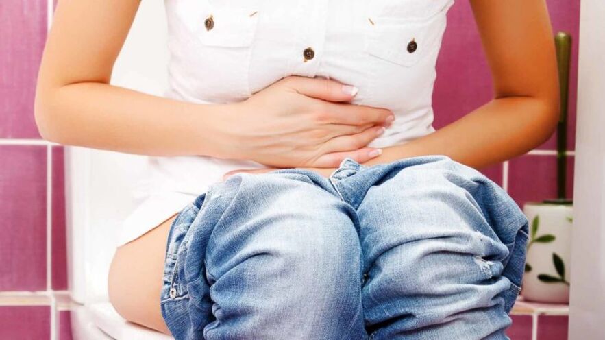 Intestinal disorder in case of smoking rejection