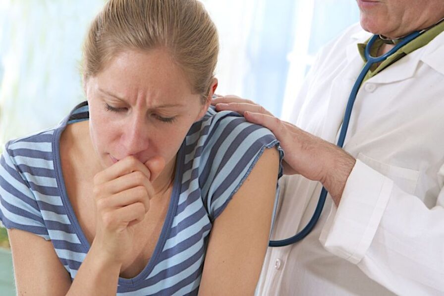 The doctor's cough during smoking curtain