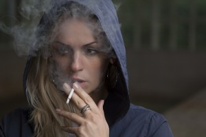 Girl smoking