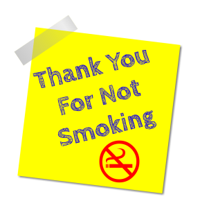 Thanks for not smoking